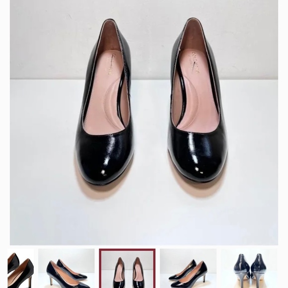 Cole Haan Black Patent Gabbie Pump 80 size 10 - Picture 2 of 2